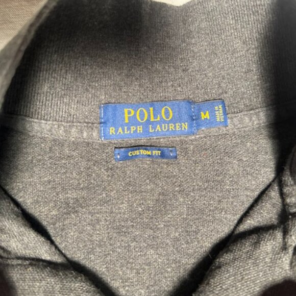 Polo By Ralph Lauren Short Sleeve Size Men's Medium Gray 100%Cotton - Picture 4 of 7